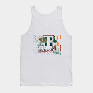 Night at an Italian Lake Tank Top